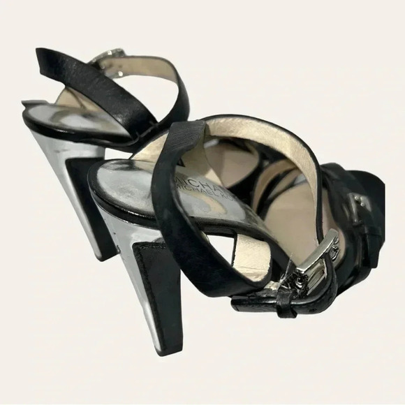 Women’s MICHAEL MICHAEL KORS STILETTO HEEL OPEN TOES STRAP ADJUSTABLE ANKL SZ 6M - Picture 8 of 10